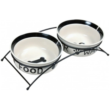 TRIXIE 24641 A set of ceramic bowls on a stand 0.6