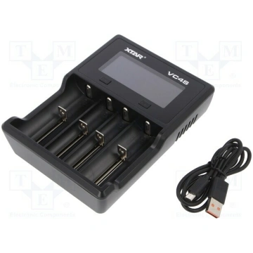 Charger: microprocessor-based; Li-Ion; 1.2/3.6/3.7