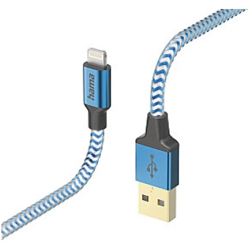 Hama 00201553 Reflective Charging Cable, USB-A - L
