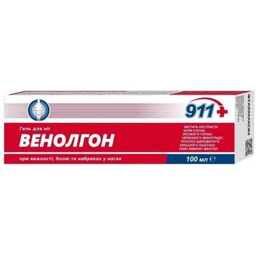 911 Venolgon gels kājām, FARMAKOM, 100ml