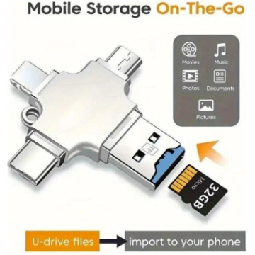 4-vienā Atmiņas Micro SD Karšu Lasītājs iPhone/iPa