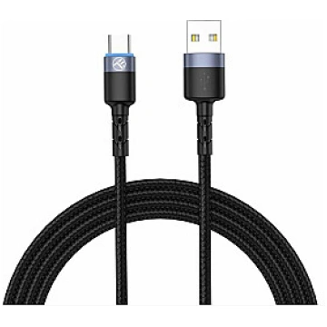 Tellur Data cable, USB to Type-C, LED, Nylon Braid