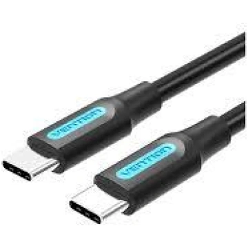 CABLE USB-C TO USB-C/1M BLACK COSBF VENTION ( COSB