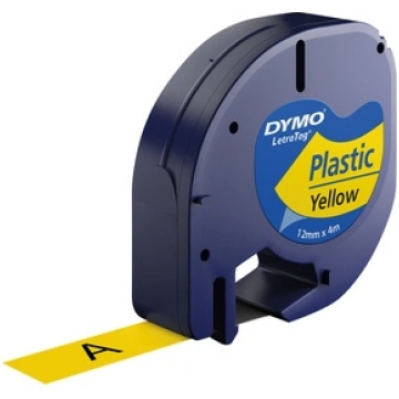 Dymo (S0721620) LetraTag Plastic Label Tape, 12mm 