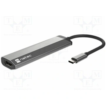 Hub USB; HDMI socket,USB A socket x2,USB C socket,