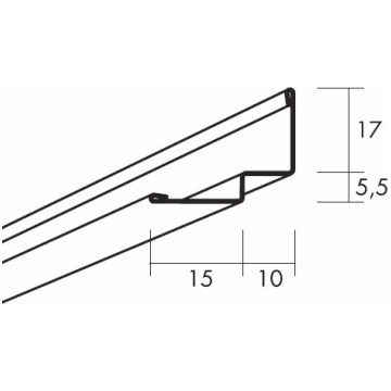 Ecophon Connect perimetra ēnu profils 3956