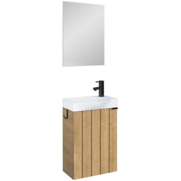 CABINET HUNG LAMELLO 45 WITH WASHBAS OAK 169737 (4