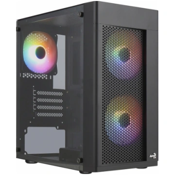 Aerocool HEXFORMBKV2 Micro ATX PC Case 3 Fans FRGB