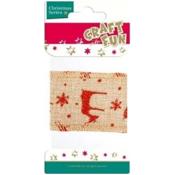 Craft with Fun CF OZDOBA BN TASMA PARCIANA 5,5CM/1