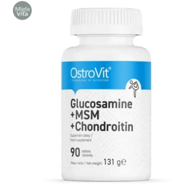 Glikozamīns + MSM + hondroitīns + C vitamīns (90 t