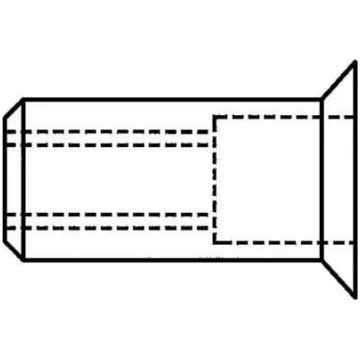 Aizbāžņrieksts (blind rivet nut) GESIPA M8, 11 × 1
