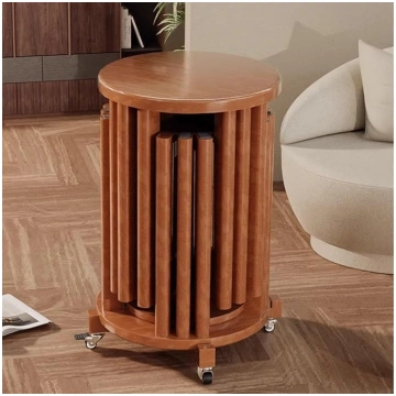 6-in-1 Nesting Stools with 360° Silent Casters Sta