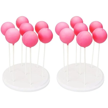 NANGOPOPOP Cake Pop Stand - 7 caurumiņi Koka konfe