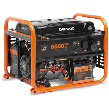Benzīna ģenerators Daewoo GDA 7500DFE, 6.5 KW, 230