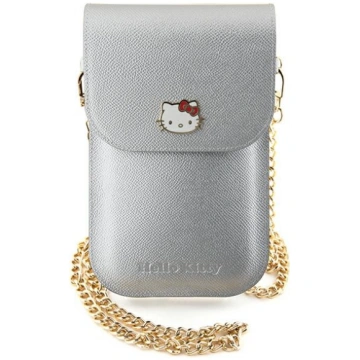 Hello Kitty Leather Metal Logo Chain soma viedtālr