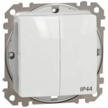 Slēdzis 1+1 balts IP44 10AX Sedna Design Schneider