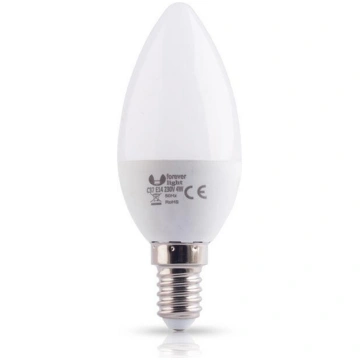 Bulb LED C37 E14 7W 230V cold white (68584) Foreve