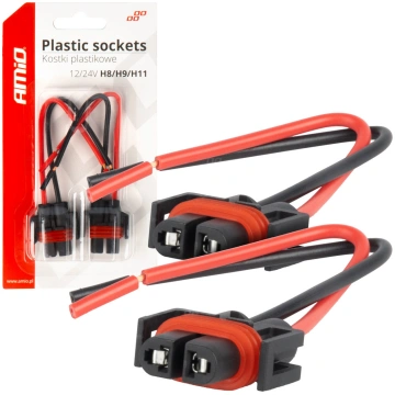 Spuldzes kontakts H8 / H9 / H11 Ar vadiem (plastma