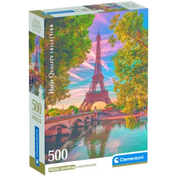 CLEMENTONI puzle Along the seine, 500 gab., 35598
