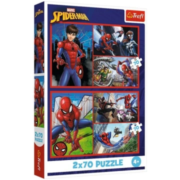 Trefl 2w1 Spiderman Divas Puzles 2x70 gabali