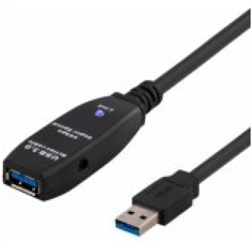 Deltaco Active USB 3.0 Extension Cable 3m Black ak