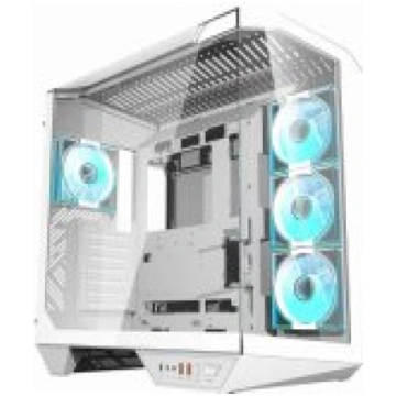 DarkFlash DY470 + 4 Fans White datoru korpuss DY47