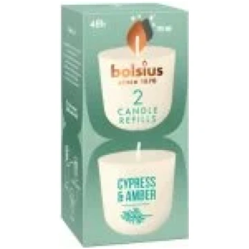 Bolsius Clean Light refill candles 2 pcs. Cypress 