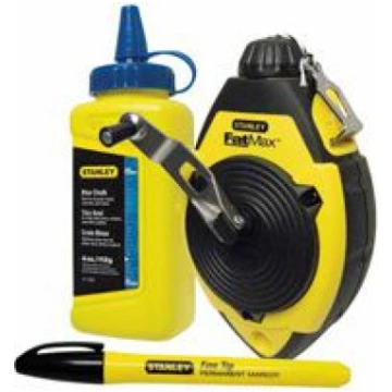 Stanley FatMax 30m chalk line + 115g chalk + 47-68