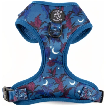 Neoprene dog harness Midnight Frost ALISDOG