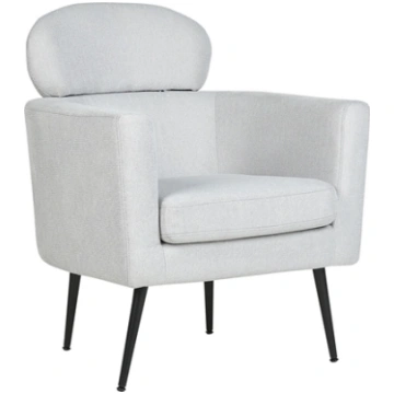 Beliani Fotel Jasnoszary SOBY 410457 Bel