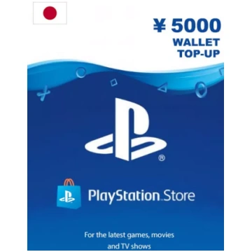 Japāna PSN 5000 Yen Dāvanu Karte Sony
