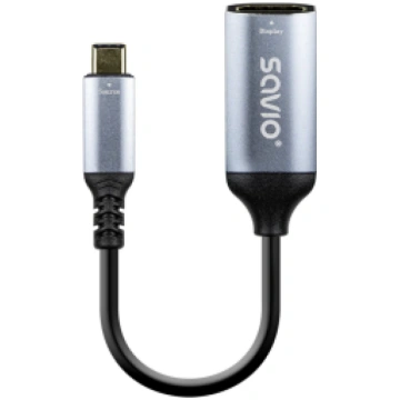 Adapteris Savio USB Type-C Male - HDMI Female 4K -