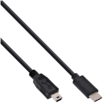 Kabel USB InLine USB C - Mini USB (M/M) Black 5m (