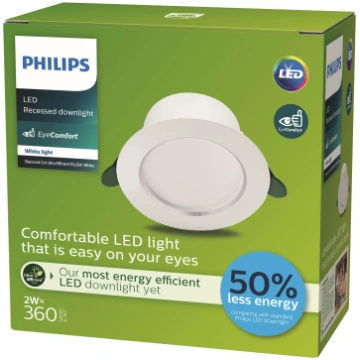 Lampa padziļinājums Philips Diamond Cut, 3000°K, L