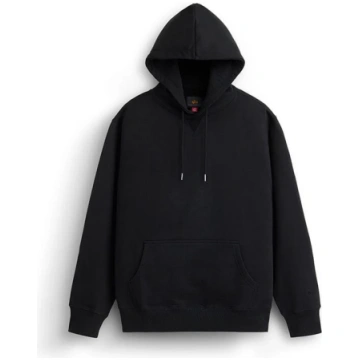 ESSENTIAL FRENCH TERRY HOODIE GEN II - BLACK / XS