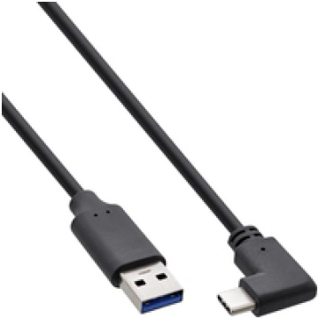 Cable inline usb 3.2 usb tipo c macho en Įngulo a 