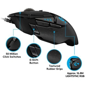 Mouse Logitech G502 gaming wired USB BK