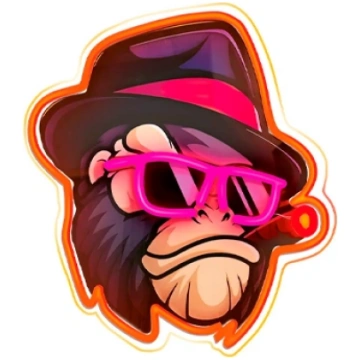 LED Neona gaismas izkārtne - ART GANGSTA MONKEY