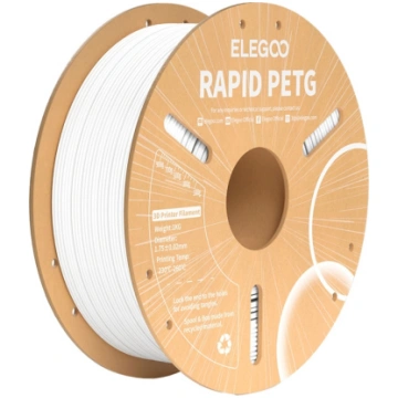 ELEGOO Rapid PETG šķiedra (balta) 1kg