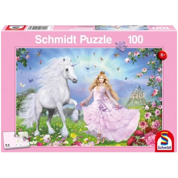 Schmidt Spiele Puzzle Ksiezniczka i jednorozec 389