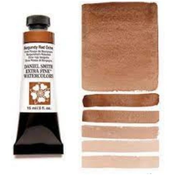 Akvareļkrāsa Daniel Smith 15 ml; Burgundy Red Ochr