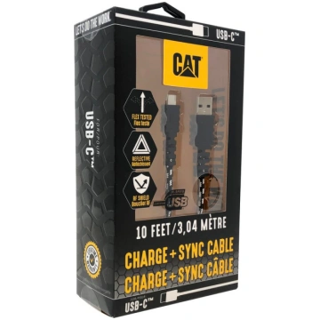 CAT® Certified USB-C™ To USB 10FT. Charge and Sync