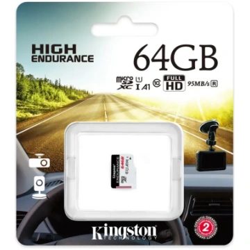 Kingston Endurance UHS-I U1 64 GB, micro SDXC, Fla