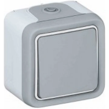 Tasterslēdzis v/a IP55, pelēka Plexo Legrand 06972