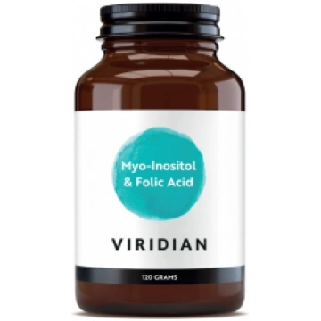 VIRIDIAN Myo-Inositol & Folic Acid pulveris, 120 g
