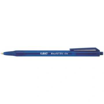 Bic Lodīšu pildspalva Round Stic Clic 1.0 mm, zila