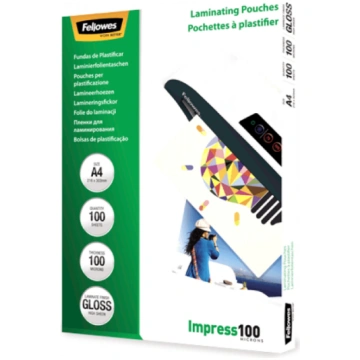 Fellowes A4 Glancētas 100 mikronu laminēšanas kaba