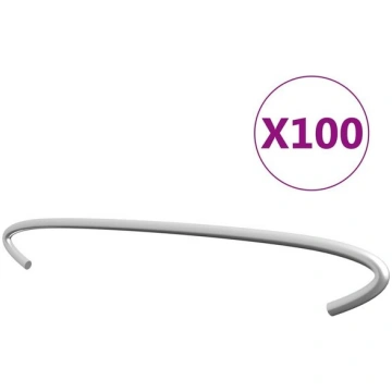 vidaXL gabiona āķi, 100 gab., cinkots tērauds, 40 