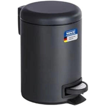 WENKO Cosmetic Pedal Bin Leman Black 3 L - Cosmeti