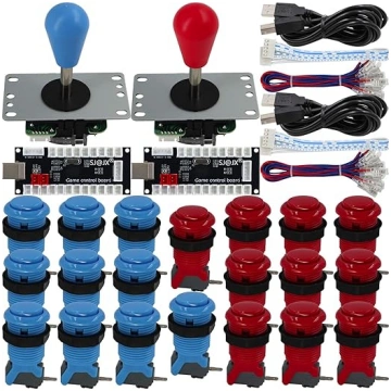 SJ@JX Arcade Game 2 Player Controller DIY Kit Micr